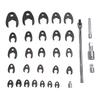 32Pcs 10 To 50mm Metric Tight Clearance Brake Line Wrench Set 3 8 1 2 3 4 Inch Drive Offset Open End Wrenches with