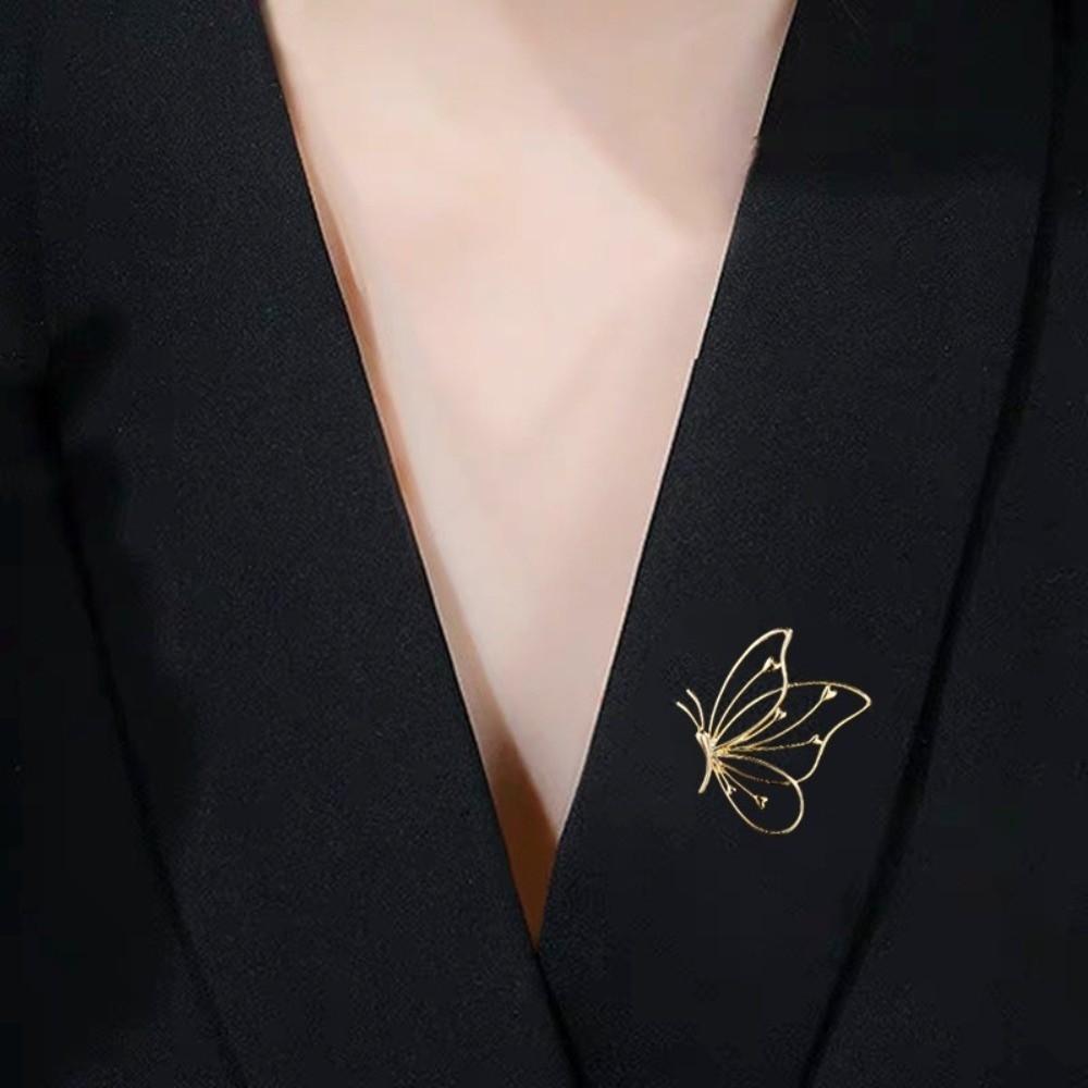 Leichter Luxus Schmetterling Reversnadeln Kleiderzubehör Abzeichen Pin Party-Mitgebsel