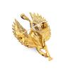 Animal Ancient Egypt Dripping Oil T Statue Sphinx Gift Brooch