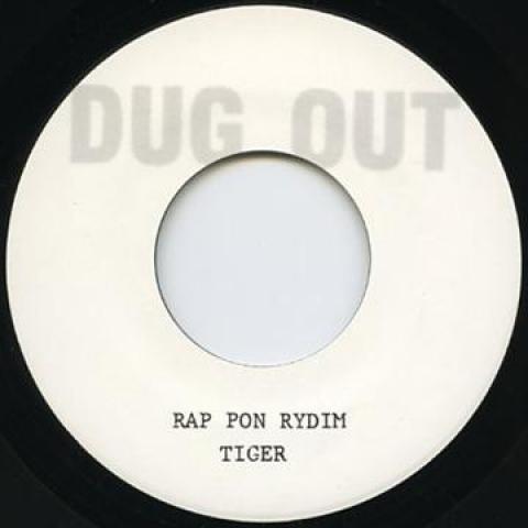 

7inch Record TIGER - Rap Pon Rydim / Version DOPR001 Dug Out 1988 UK Reggae, Ska & Dub