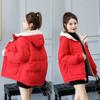 Winter Coat Women Fashion Winter Jacket Women Cotton Padded Parka Outwear Hooded Colors Solid Female Jacket Coat