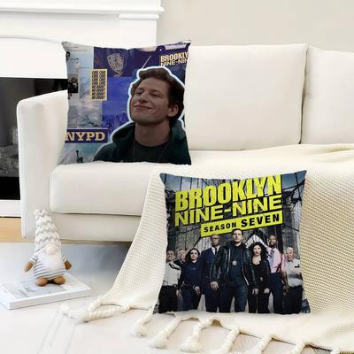Sitcom Brooklyn NineNine Kissenbezüge Cartoon Sofa Dekoration Zuhause Zweiseitiger Druck Kurzer Plüsch Niedlicher Kissenbezug