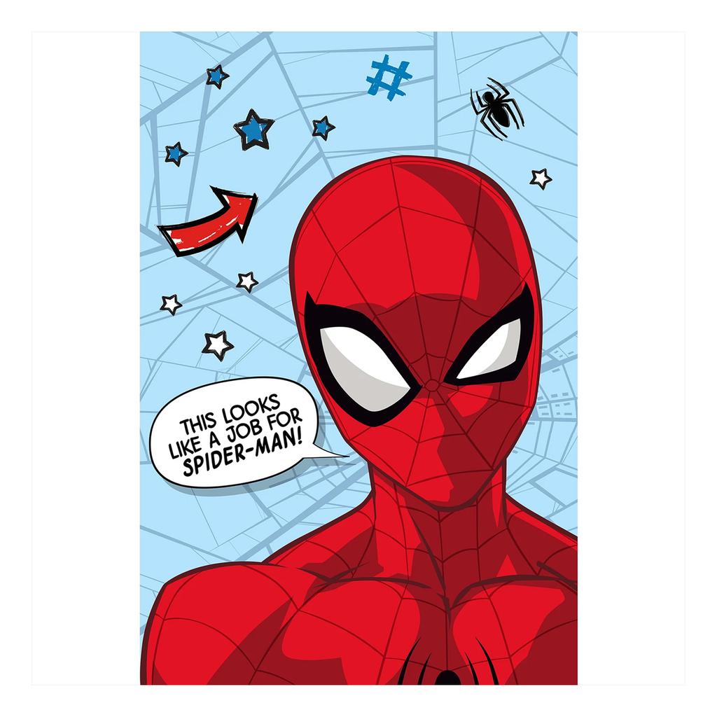 Spider-Man Microflannel Star Blanket