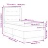 Boxspring Bed with Cushions Black 200 x 100 cm Fabric