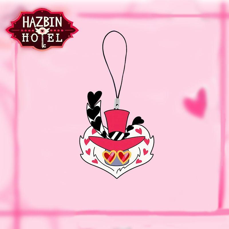 Alastor Doudou Eyes Keychain Vaggie Cell Phone All Staff Set Bag Decoration Adam Accessories Kawaii Lucifer Pendant Gift
