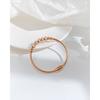 Pulseira de Contas Redondas de Aço Titânio Vento Moda Trendy Zircônia Fivela Magnética Pulseira de Aço Inoxidável