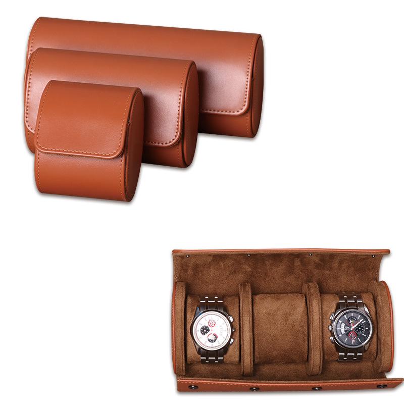 Waterproof PU Leather Watch Storage Box with 1-3 Slots - Stain-Resistant Gift Packaging