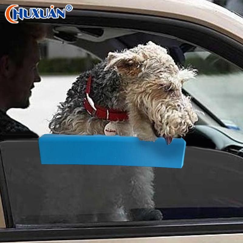 Schaumstoff Hund Auto Fenster Kissen, Weiche Kinnablage für Bequeme Autofahrten, 25cm/9.84in Lang,Blau,