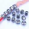 5pcs/bag Silver Metal Hair Rings Braid Dreadlocks Bead Hair Cuffs Dread Tube Charm Dreadlock for DIY Hair Accessaries