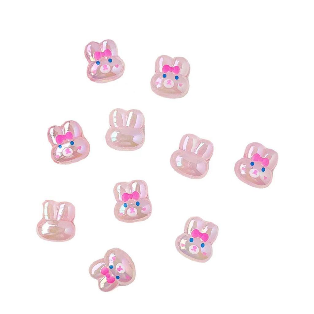 Acrylic Bear & Bunny Star Resin Beads for DIY Phone Chains & Bracelet Charms