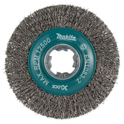 Makita D-73427 X-LOCK Tarcza szczotkowa druciana 115mm, Drut prosty 0,3mm do szlifierki kątowej