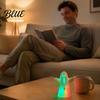 Cute Ghost Statue with Lights Halloween Decorative Light, Spooky LED Table Lamp Ornament, Funny Desktop Decoration Festive Night Light for Bedroom