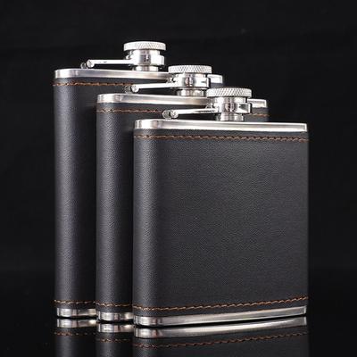 9oz Liquor Flask Stainless Steel Whisky Flagon Portable Hip Flask  Alcohol Wine