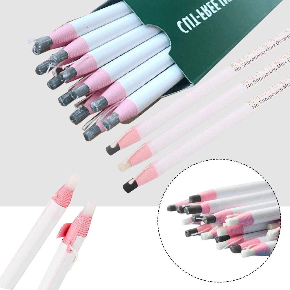 12PCS/Caixa Giz de Alfaiate Sem Corte Patchwork Lápis de Tecido Novo Giz de Costura para Vestuário