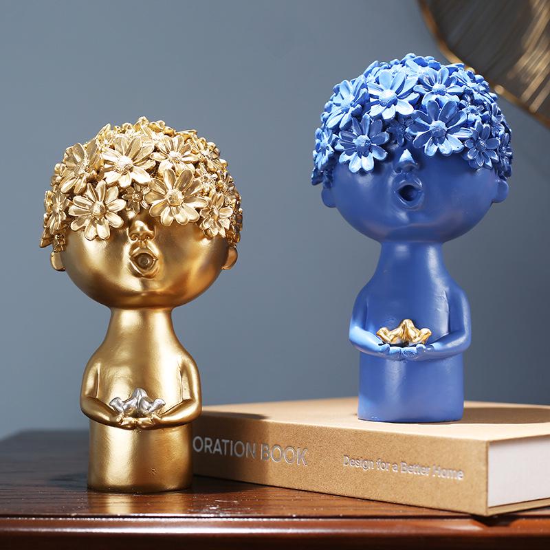 Creative Nordic Character Doll Ornaments for Home, Wine, and TV Cabinet Décor