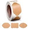 Kraft Paper Stickers Blank Labels Handmade Stationery Gift Tags Decoration Paper Spice Jar Label DIY Envelope Sealing Sticker