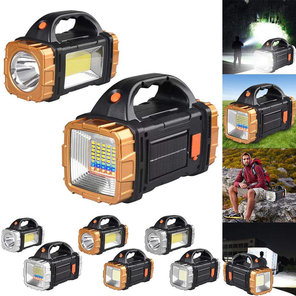 LED Camping Torch High Power Rechargeable Led Flashlights Lightweight Portable Hand Lantern 8 Lighting Mode for Outdoor Lighting