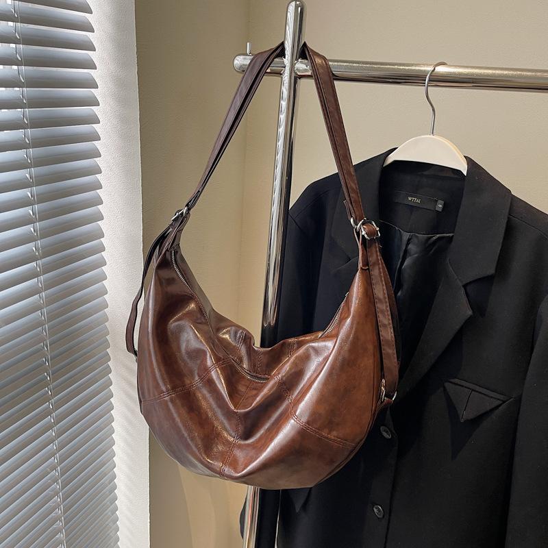 

Ретро-сумка женская большая вместимость осень и зима досуг нишевый дизайн сумка через плечо сумка для путешественников сумка для пельменей