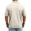 Men’s Casual Quick Dry Mesh Golf Polo Shirt Short Sleeve Lightweight Breathable Classic Fit Button Placket Top for Outdoor Sports Daily Wear