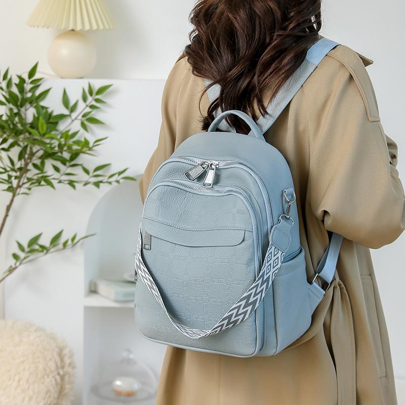 PU Backpack Multi-function Shoulder Bag Large Capacity Lightweight Women's Backpack