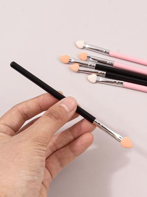6PCS Multi-functional Double-sided Eyeshadow Brush,eyeshadow Stick, Eye Makeup Tool, Sponge Makeup Brush, Non-latex Sponge Brush