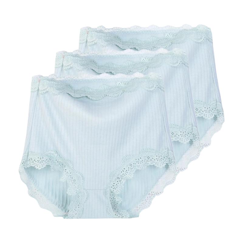 3 sztuki damskie majtki koronkowe z wysokim stanem wygodne plus size trójkątne spodnie bielizna majtki
