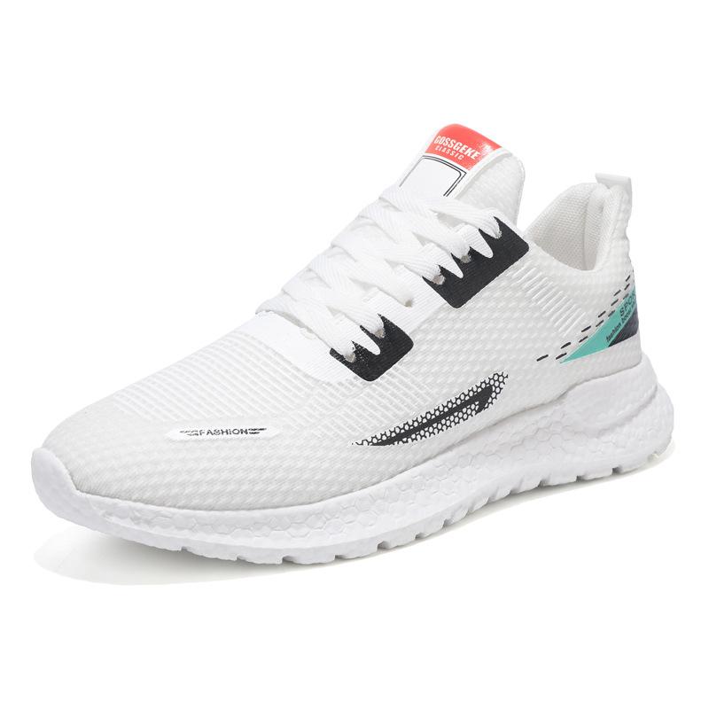 Breathable fly-woven men's shoes summer casual sports shoes little white shoes men's versatile and lightweight mesh sports style