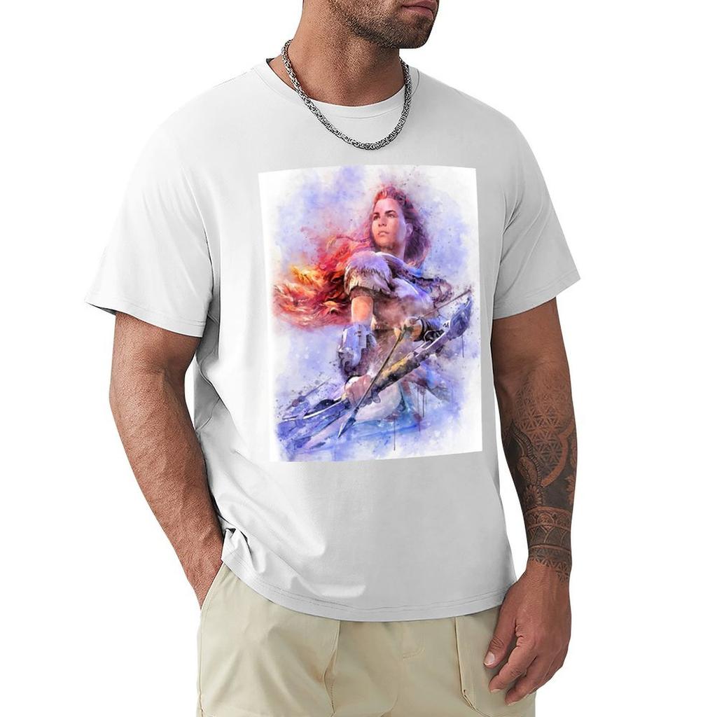 Aloy watercolour TShirt Streetwear Print Tee Shirt