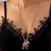 Skeleton Hand Halloween Necklace Punk Style Gothic Clavicle Choker  Accessories