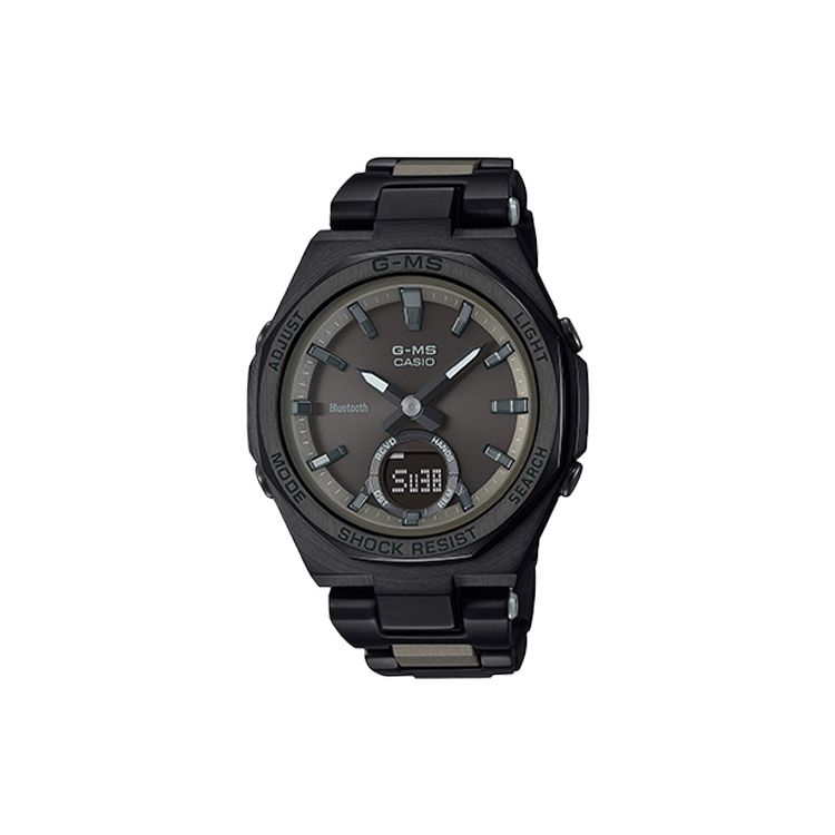 

Casio Baby-G G-MS Series Sports Vitality Waterproof Shockproof Solar Quartz Movement Resin Strap Watch Women watches Black MSG-B100CB-3A Black Dial