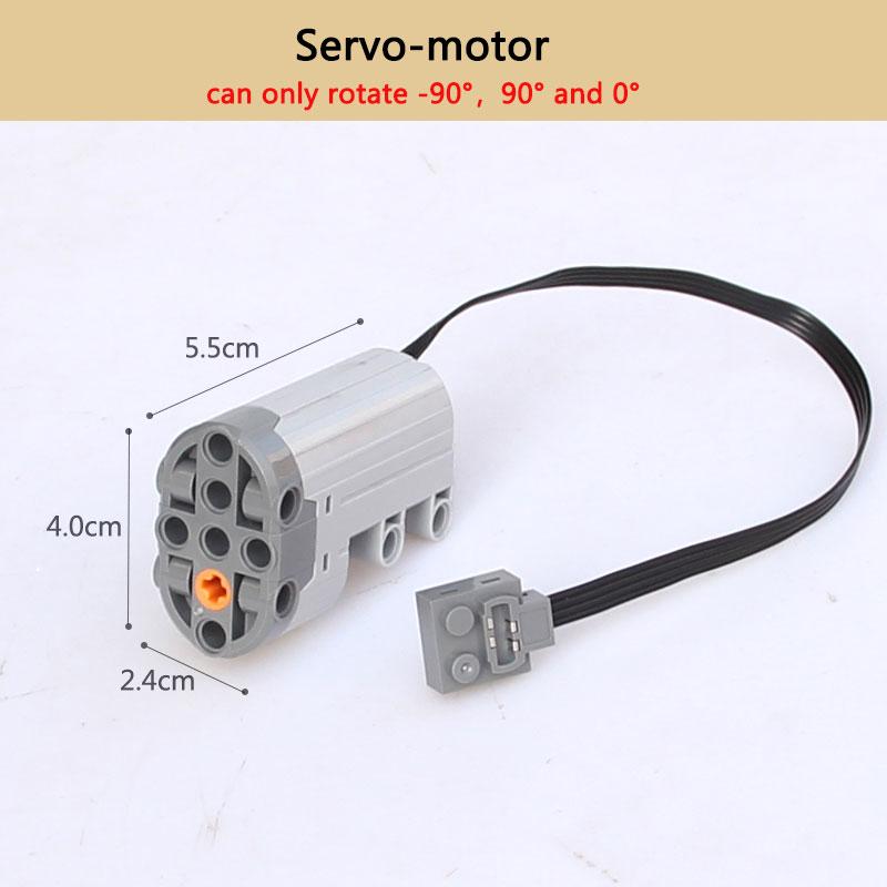 Building Block Motor Lithium Battery Functions Toys Tool Servo Remote Motor PF Model Sets Compatible with Lego High-tech Parts