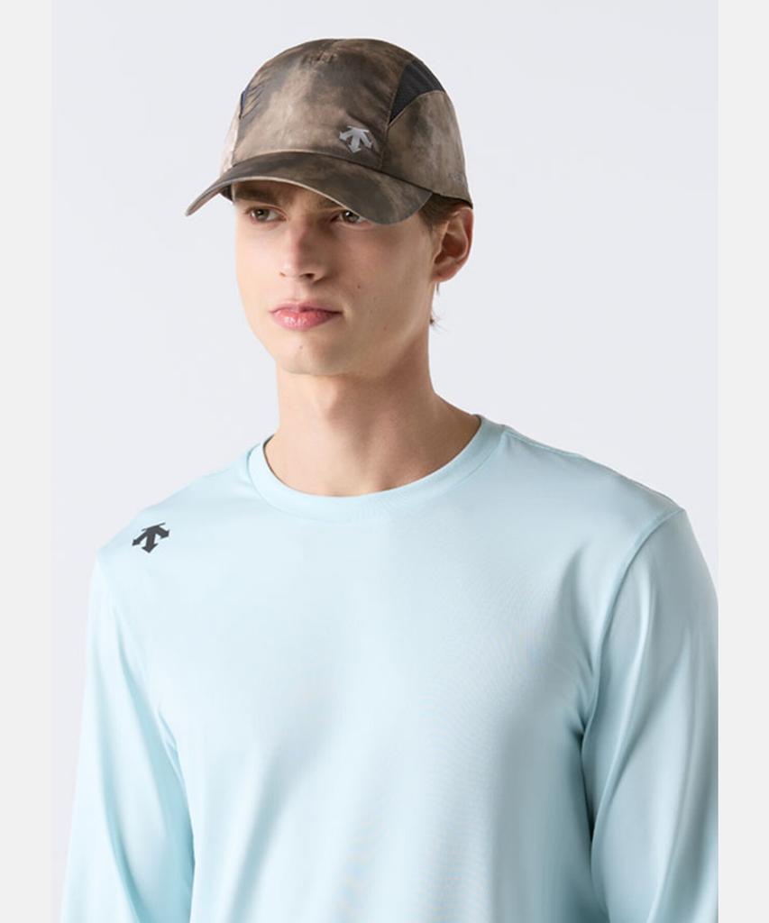 DESCENTE Running Dyed Pattern Mesh Cap Brown Sr123Rcp1A