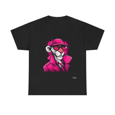 Różowa Pantera Unisex Koszulka z Ciężkiej Bawełny
