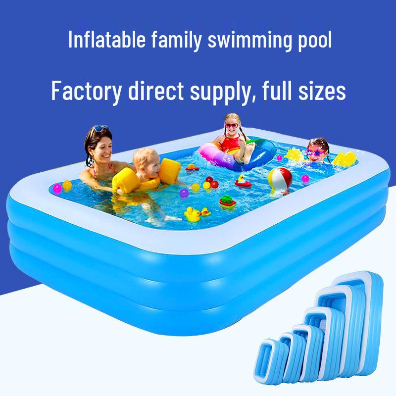 Inflatable PVC Family Swimming Pool - Thickened Outdoor Children's Pool