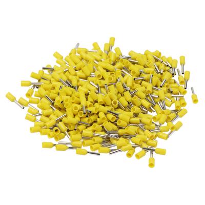 1000 adet E1008 Yalıtımlı Yüksük Terminal Bakır PVC Pimli Kablo Ucu Konnektörü Elektronik Endüstrisi için