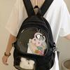 Schoolbag New Transparent Backpack Light and Simple Middle School Backpack Korean Version Casual Large Capacity Japanese and Korean Ins Pain Bag
