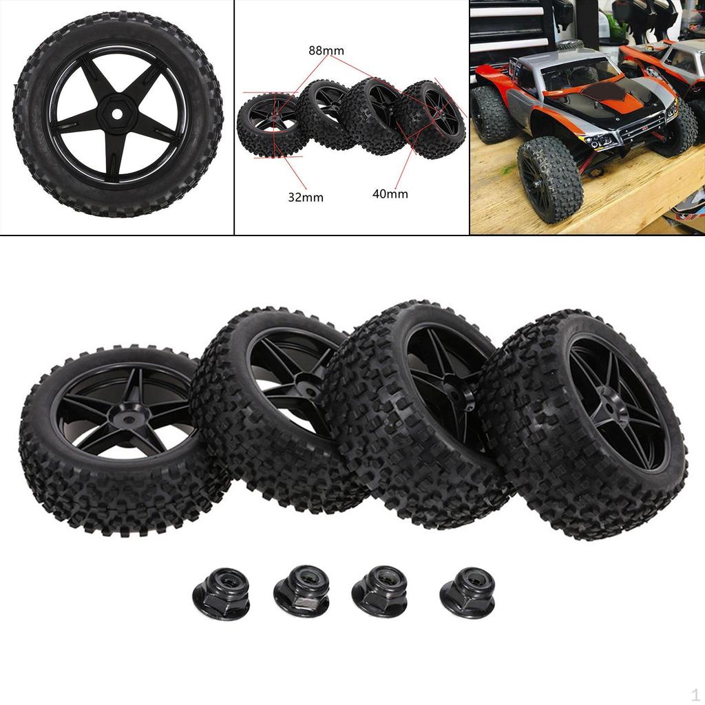 RC 1/10 Rubber Tyres Tires Super Soft for HPI Climbing Rock Crawler Parts