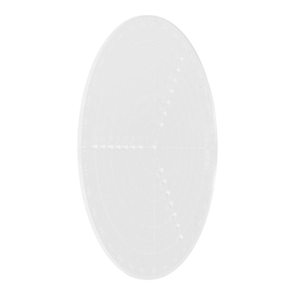 Transparent White Lathe Woodworking Tool Round Ruler Woodworking and Lathe Work for Bowl Making