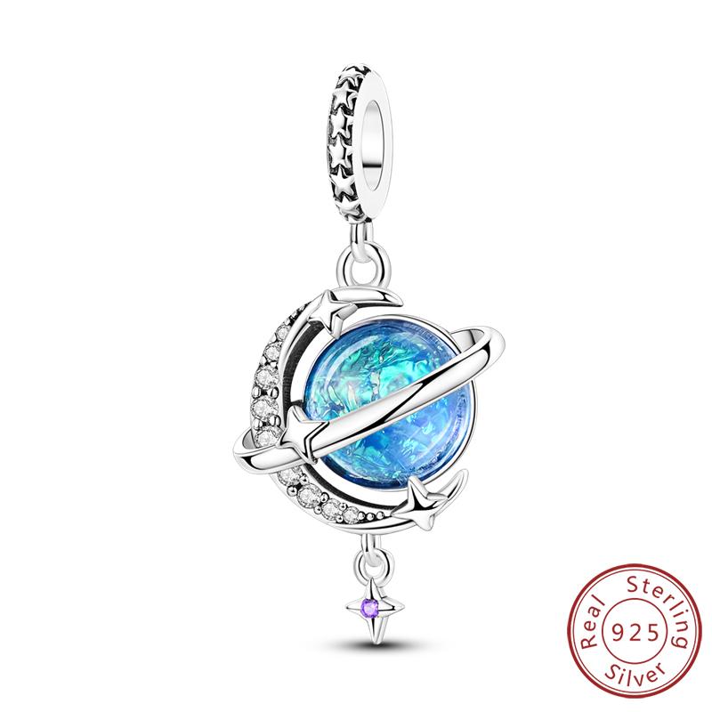 Copper Charm Shining Crown Cute Claw Rubik'S Cube Charm Bead Pendant Fit Original Bracelets Fine Diy Women Jewelry