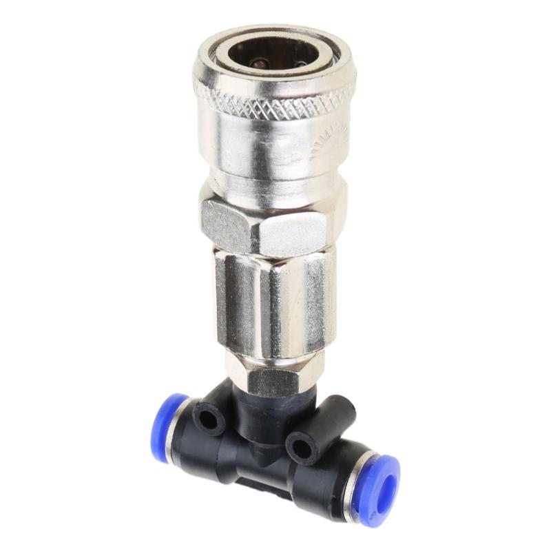 Pneumatic-Tank-Connector Air for Valve Air Bag Three-way Joint Air for Tank Straight Through Joint-Pneumatic Fittings Co