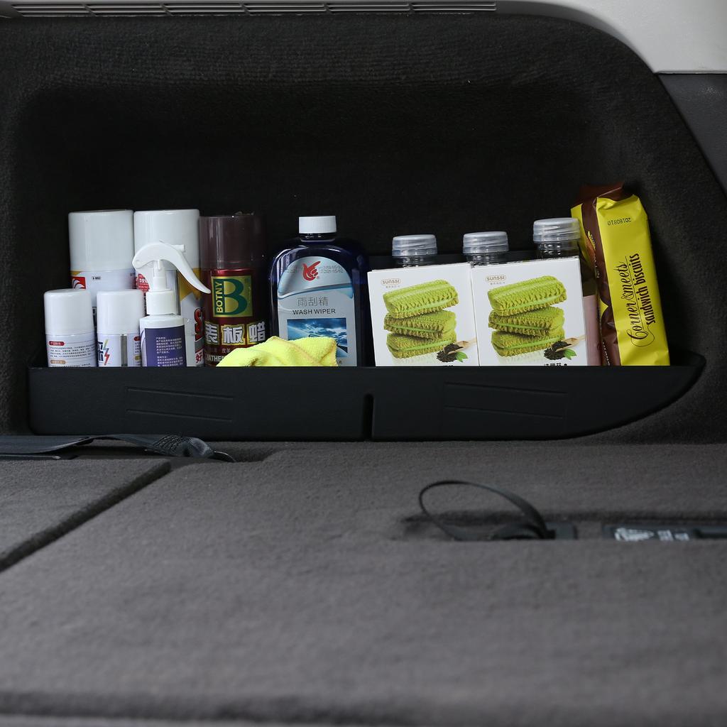 For Land Rover Discovery 5 L462 LR5 2017-2022 ABS Black Car Rear Trunk Tail Multifunction Storage Box Auto Accessories