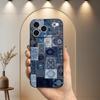 Persian Carpet Floral Pattern Case For iPhone 15,17,16,12,14,13,11,Plus,Pro Max,XS,X,Mini,8,7,XR,SE,Soft Silicone Black