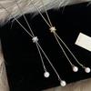 Zircon Pearl Necklace: Luxury Sweater Chain for Autumn and Winter