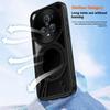 For Honor Magic5 Case Magnetic Kickstand Hollow Heat Dissipation Silicone+PC+Metal Bumper Phone Cover