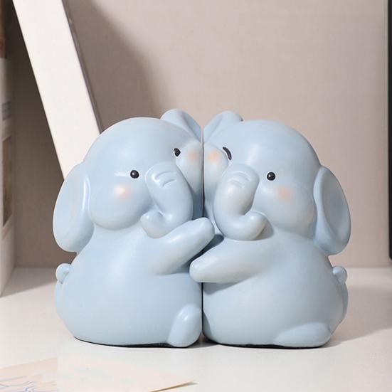 1 pereche Hug Duck Sfârșit de carte Desene animat Anti-alunecare Heavy Duty Rășină Artizanat Home Office Desktop Book Stopper Suport Animal Ornament Figurină Statuie