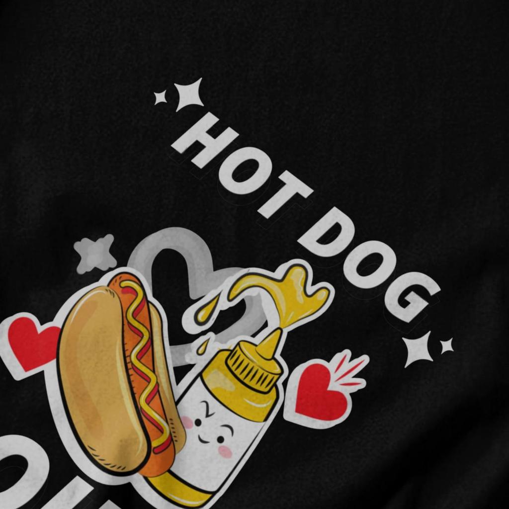 Herren T-Shirt Hot Dog Squad Cooles Hotdog Lustige Pops Y2K Grafik-T-Shirts Unisex Kleidung T-Shirts
