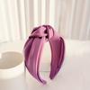 Women Headband Bowknot Decor Pure Color Hair Hoop Lightweight Versatile Hair Decoration Hair Accessories