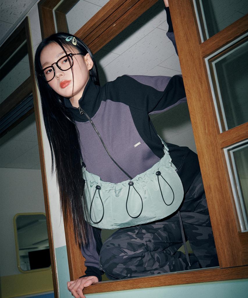 Runninghigh [Pb X Rnhi] Metal Ripstop String Messenger Bag [Mint]