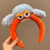 Colorful and Vibrant Big Eyes Plush Headband Hair Accessories Girls Cartoon Hairband  Daily