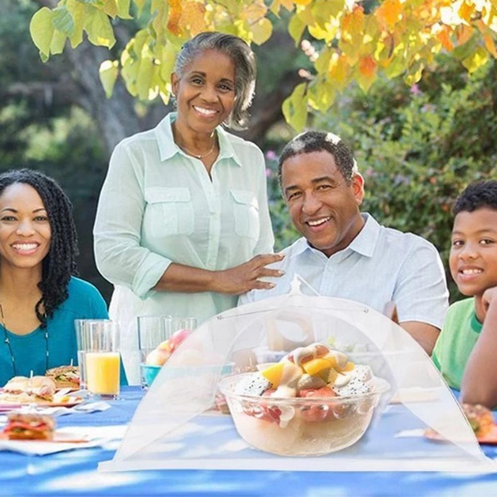 

1/2Pcs Food Covers Mesh Foldable Kitchen Anti-Fly Mosquito Tent Dome Net Umbrella Picnic Protect Dish Cover Kitchen Gadgets Tool